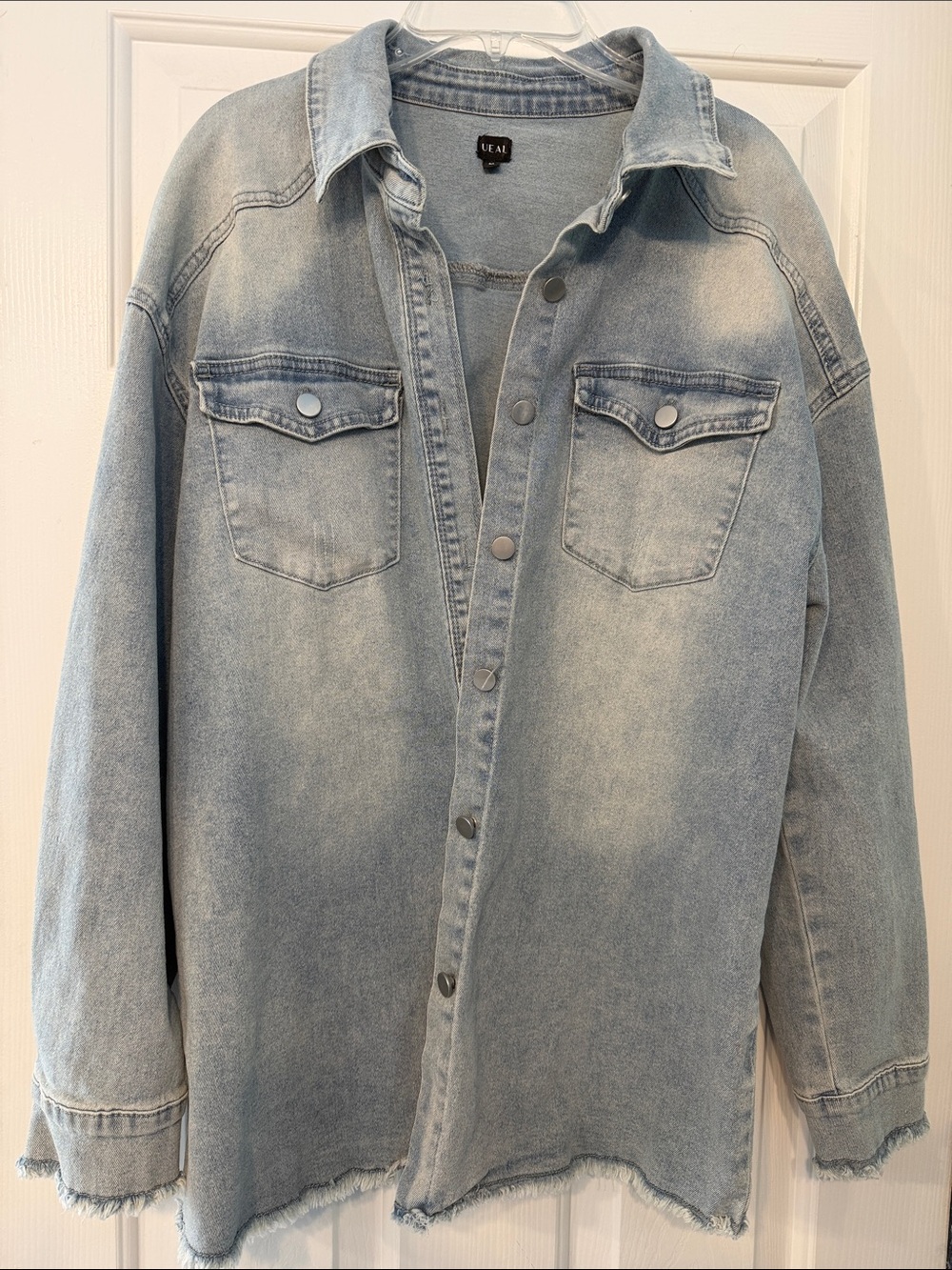 Light Blue Denim Shirt Jacket